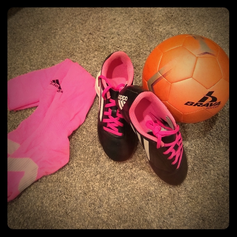 Girls Adidas soccer cleats